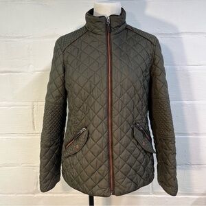 Free Country women’s quilted jacket, brown, large